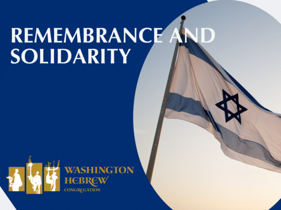 Remembrance and Solidarity with Israel flag