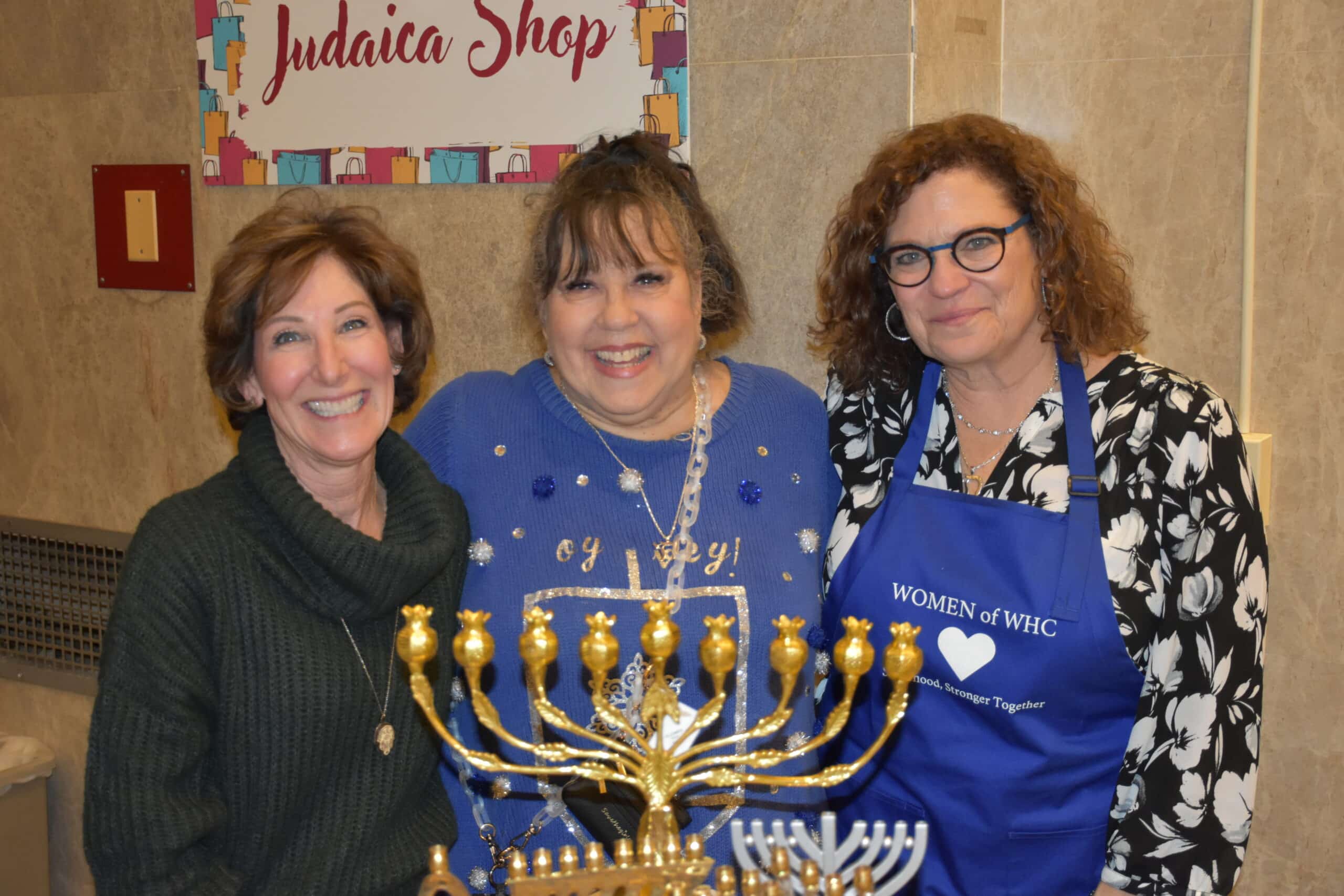 Women of WHC Judaica Shop at shabbat hanukkah 2023