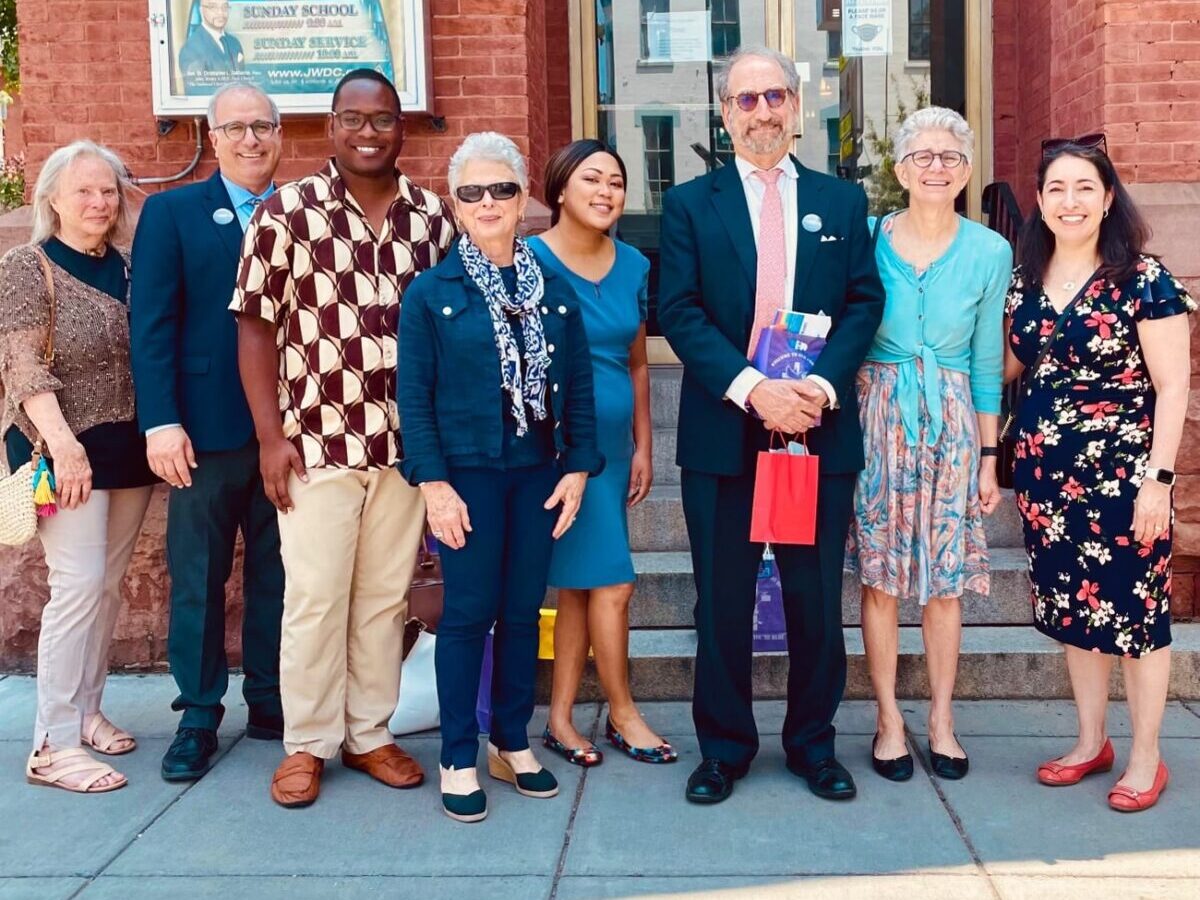 Group of WHC members outside Wesley AME Zion Church
