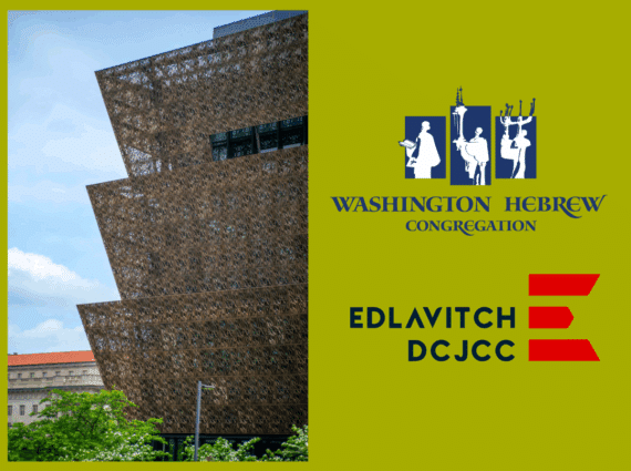 National Museum of African American History and Culture next to WHC and JCC logos