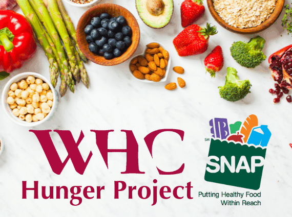 fresh food, snap logo, whc hunger project