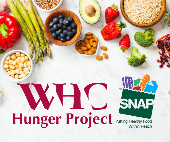 fresh food, snap logo, whc hunger project
