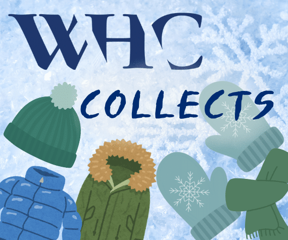 WHC Collects: winter hat, coats, mittens, scarf