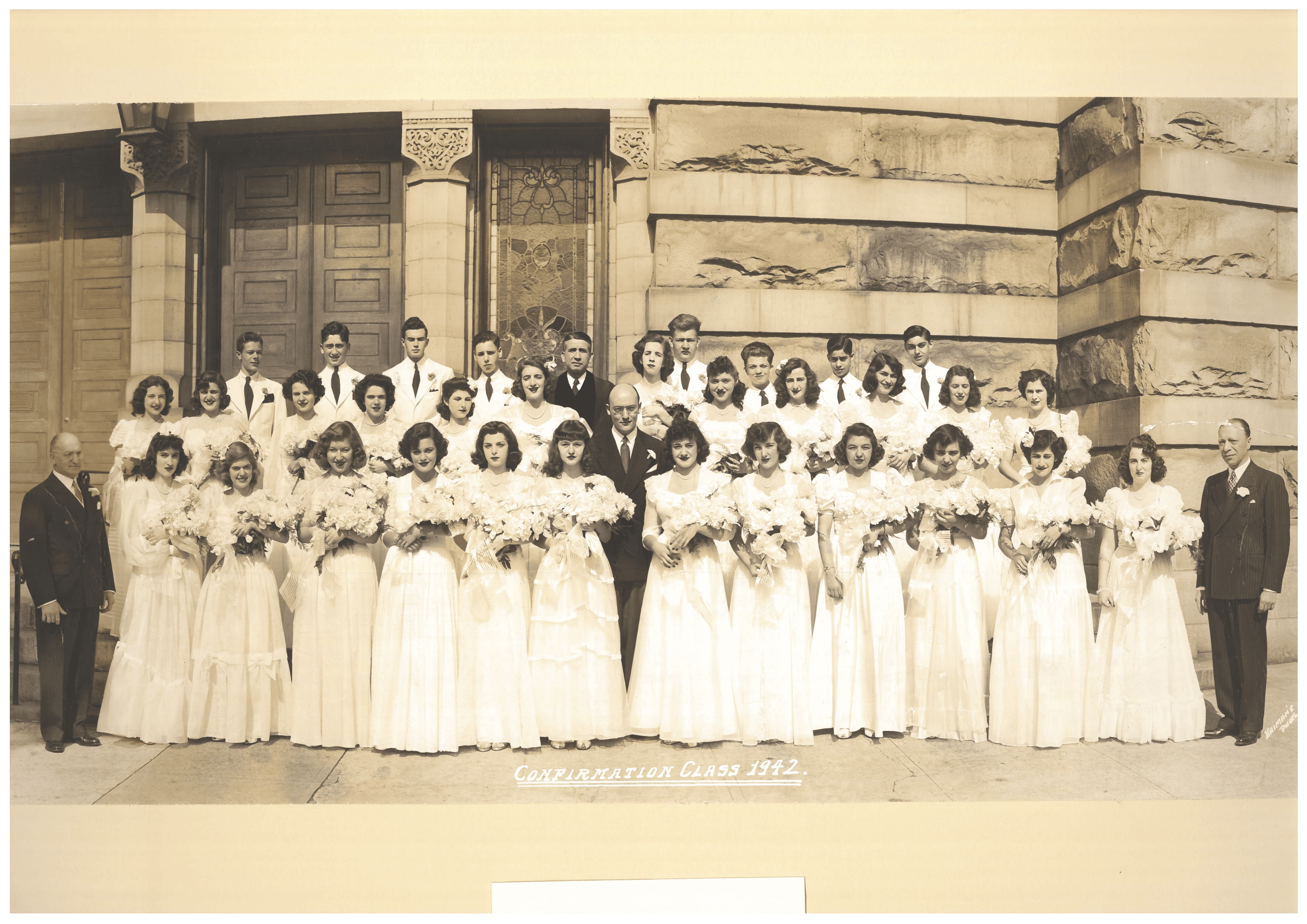 1942 Confirmation Class, Washington Hebrew Congregation Archives