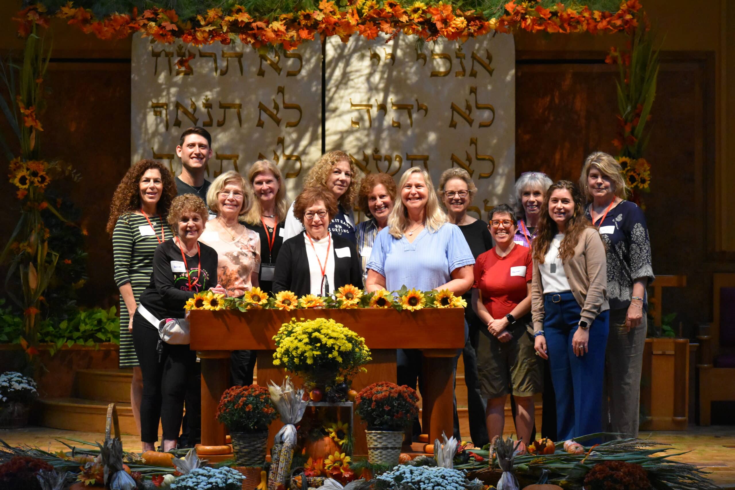 Women of WHC decorate the bimah