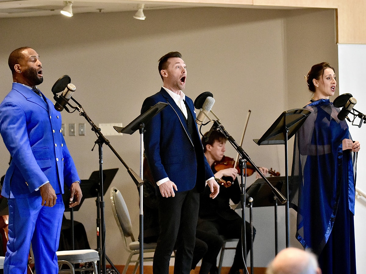 Three singers from the 
